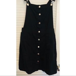 Divided Black Dress Overall Size 10
